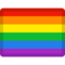 Rainbow Flag emoji on Facebook